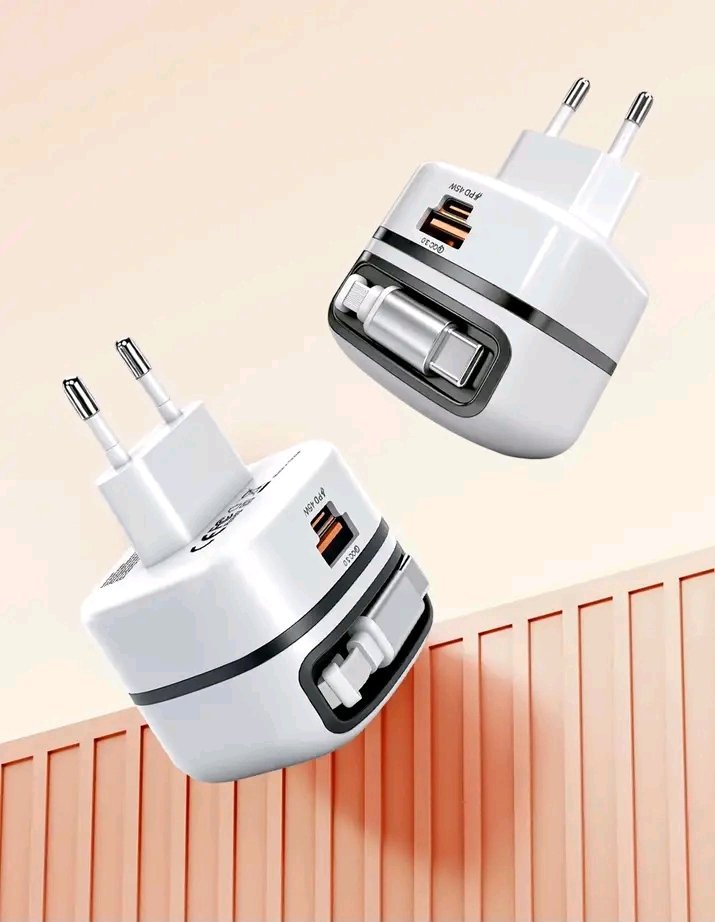 Chargeur fast avec cable retractable
